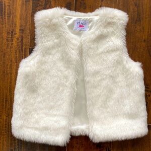 PLACE girls 10/12 fur vest. EUC